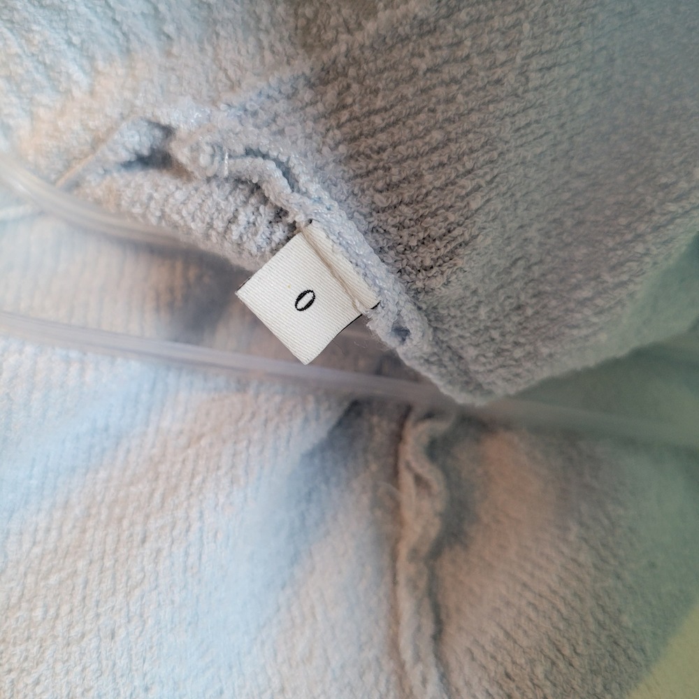 Sandro Light Blue and White Striped Knit Cardigan - Picture 2 of 10